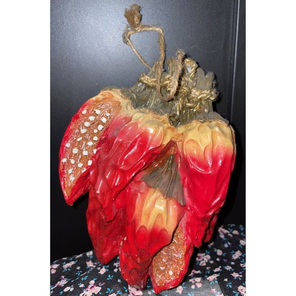 Red Chili Peppers Wall Hanging Hand Painted Ceramic Wood Home Decor Kitchen Mail - Picture 2 of 5
